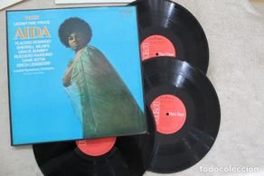 Discos de vinil: VERDI AIDA BOX CAJA CON 3 LPS VINYLS MADE IN SPAIN 1971